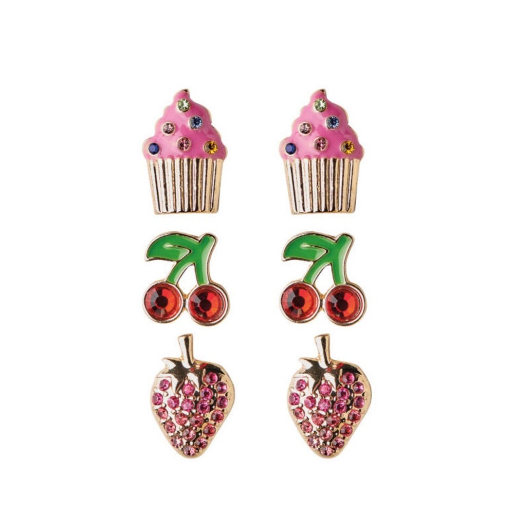 Serra Ladies Valentine’s Earrings - 3 Pack Studs